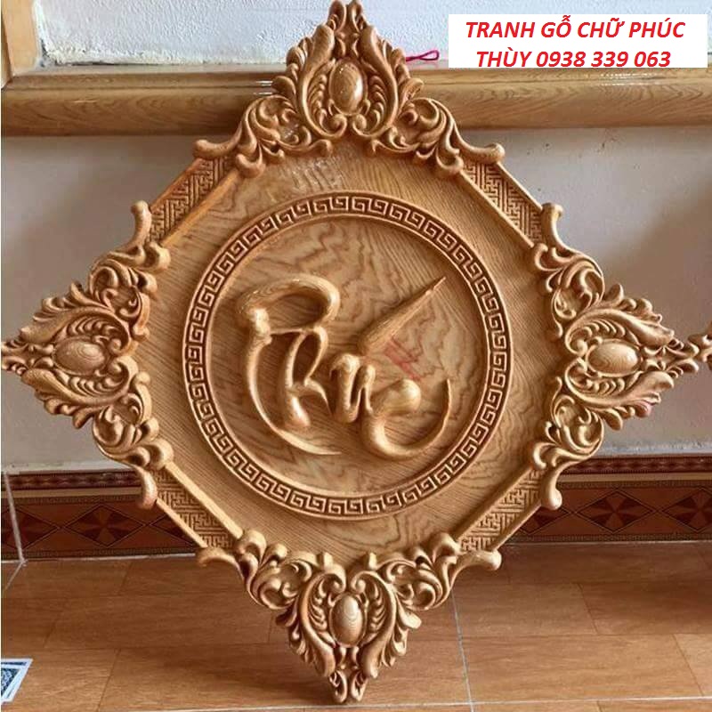 Tranh nhất long gỗ mun hoa 130x70x8cm - Ảnh 3