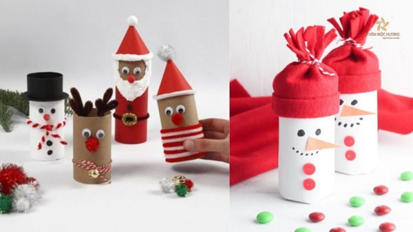 Cách làm hộp quà hình ông già Noel