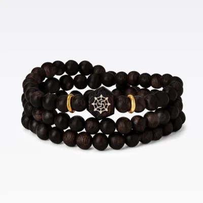 Chuỗi Cổ Kim Chân Luân - Trầm Hương Việt Nam VIP Khảm Vàng