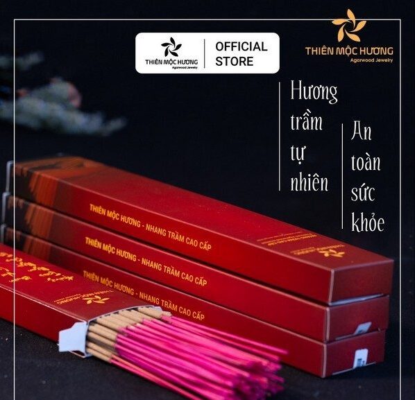 Nhang Trầm Hương Đại Cát Thượng Phẩm (16 năm) – Hộp 100 cây/Lưu hương đến 3h
