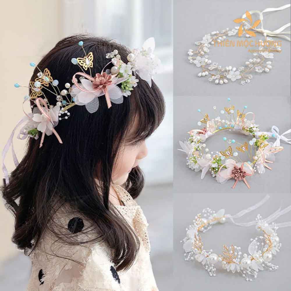 Phụ kiện tóc làm quà Giáng Sinh cho bé giá 3 - 4 tuổi