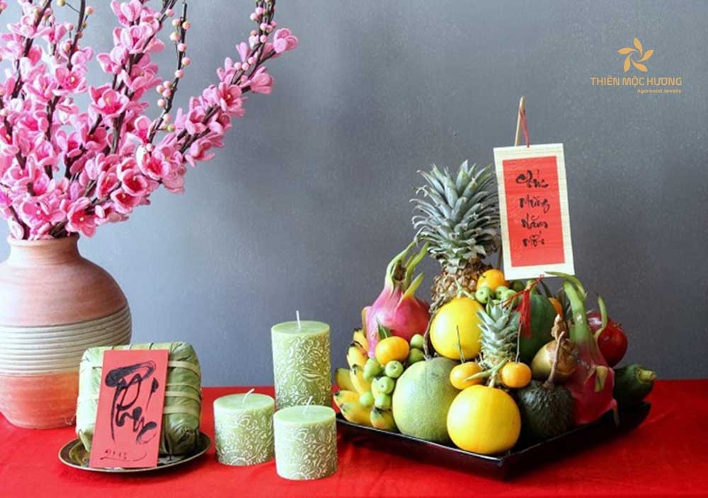 Mẫu 6 - cách trang trí mâm ngũ quả ngày tết