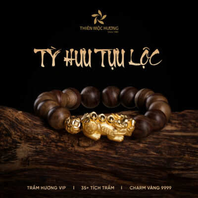 Vòng Tay Trầm Hương Tỳ Hưu Tựu Lộc - Masterpiece of Pixiu