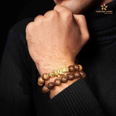 Vòng tay Trầm hương Tỳ Hưu Tựu Lộc - Trầm Hương Philippines 35 năm