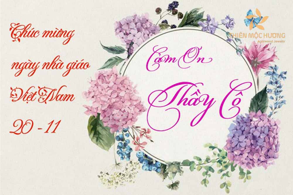 Hình ảnh chúc mừng ngày Nhà giáo Việt Nam thiết kế ấn tượng