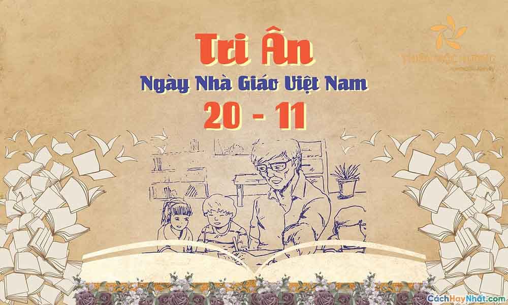Hình ảnh tri ân ngày Nhà giáo Việt Nam được vẽ phá cách