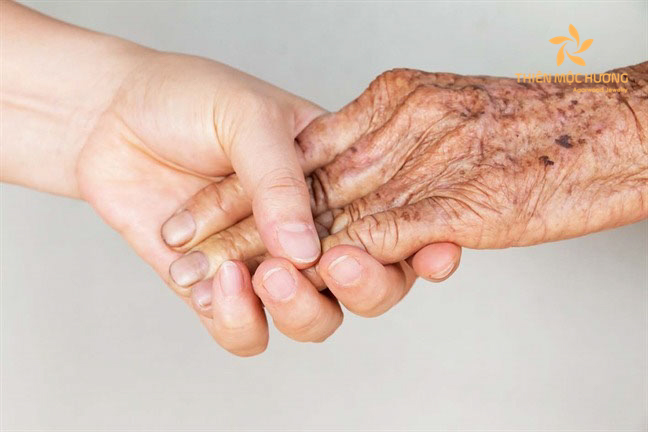 Nắm tay cha mẹ là biểu tượng của sự gắn bó thân thiết