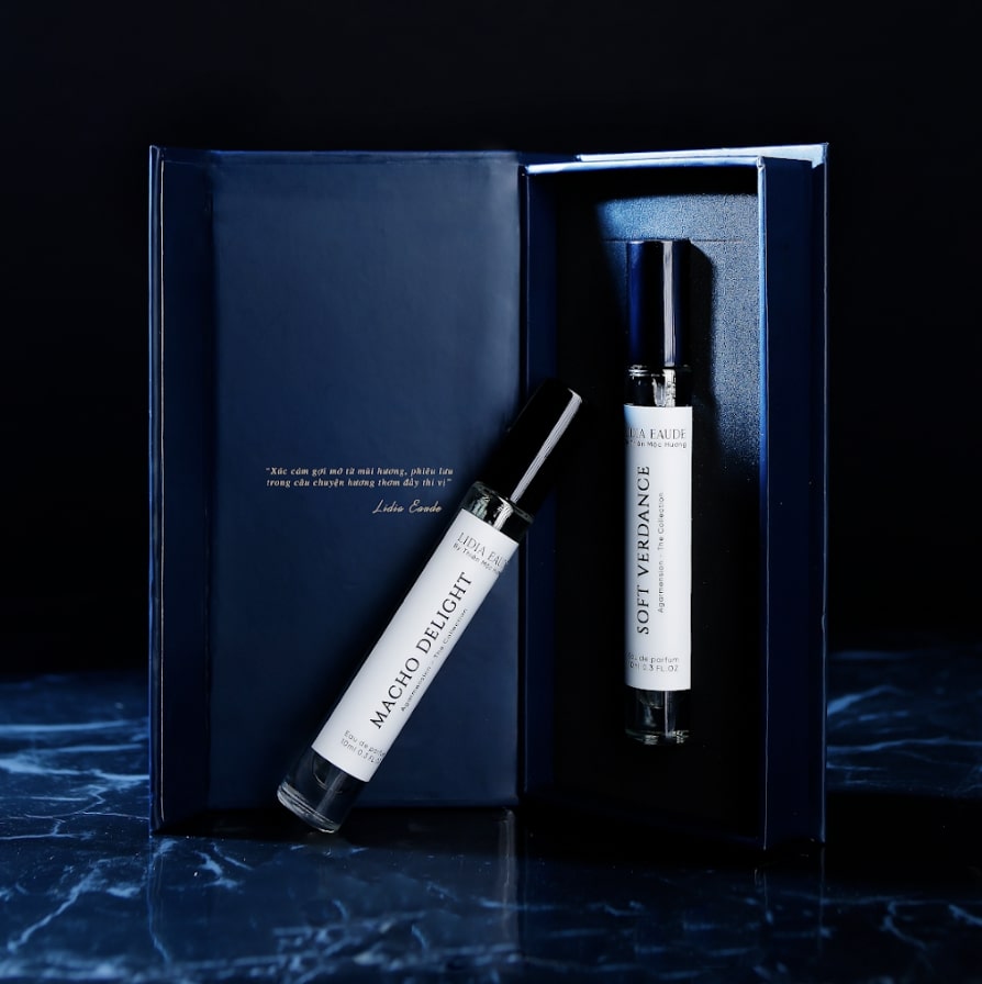 nước hoa trầm hương hình mở hộp nước hoa lidia