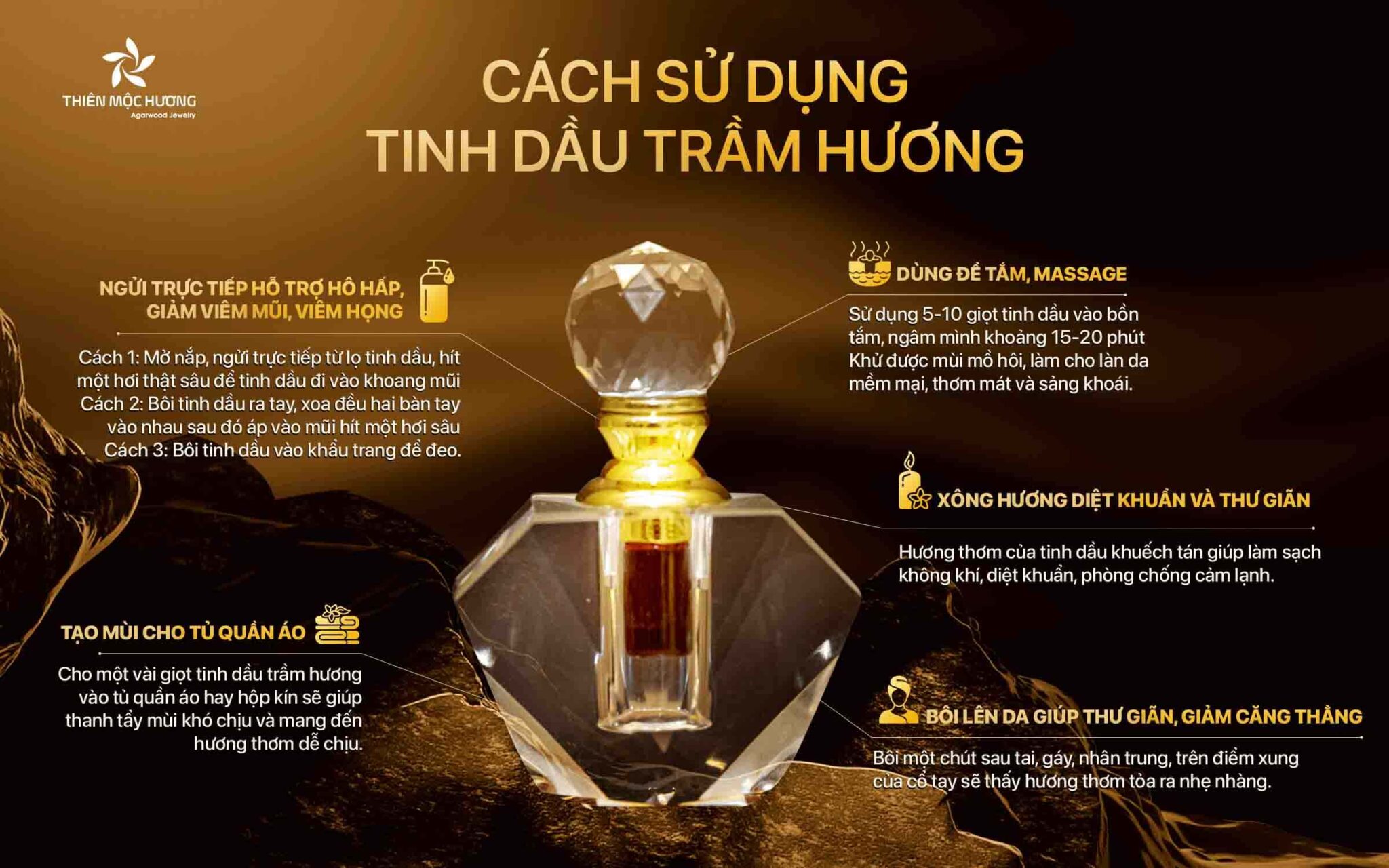 info-cong-dung-tinh-dau cách sử dụng tinh dầu trầm hương