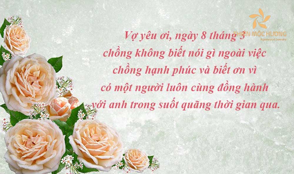 Lời chúc 8/3 cho vợ ở xa