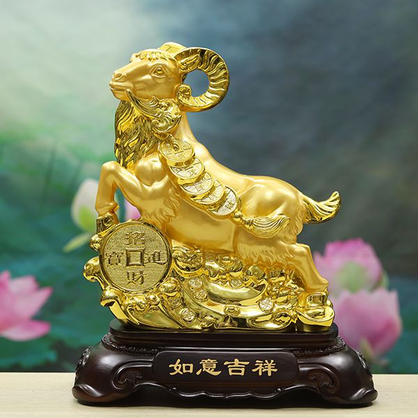 Tượng Dê dát vàng