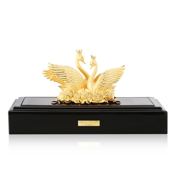 Tượng đôi thiên nga dát vàng