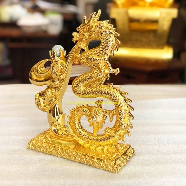 Tượng rồng dát vàng, mạ vàng