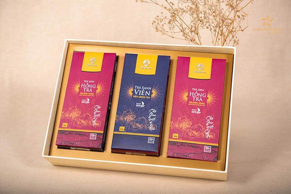 Hộp trà Tết thượng hạng - mua quà Tết biếu sếp
