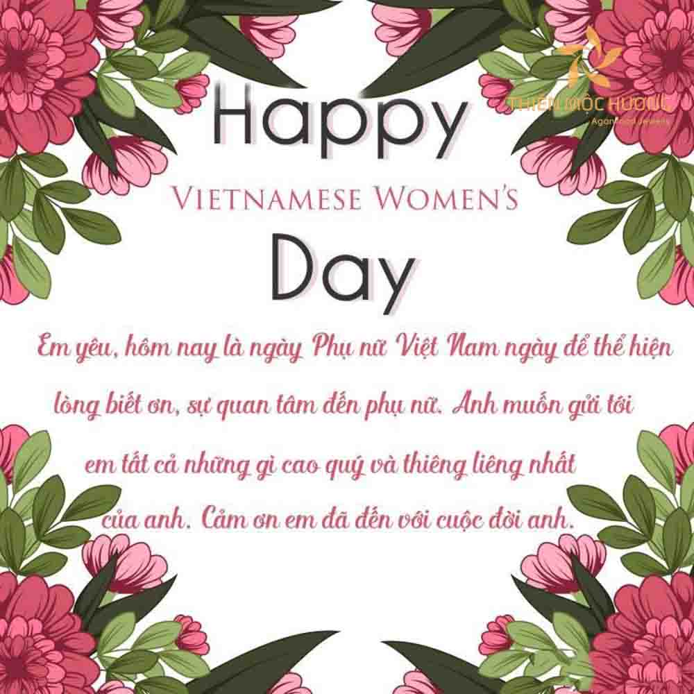 Thiệp chúc mừng 20/10 cho vợ