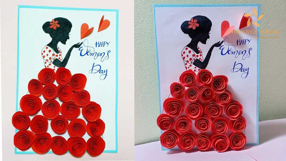 Thiệp chúc mừng 20/10 cho người yêu với thiết kế ấn tượng