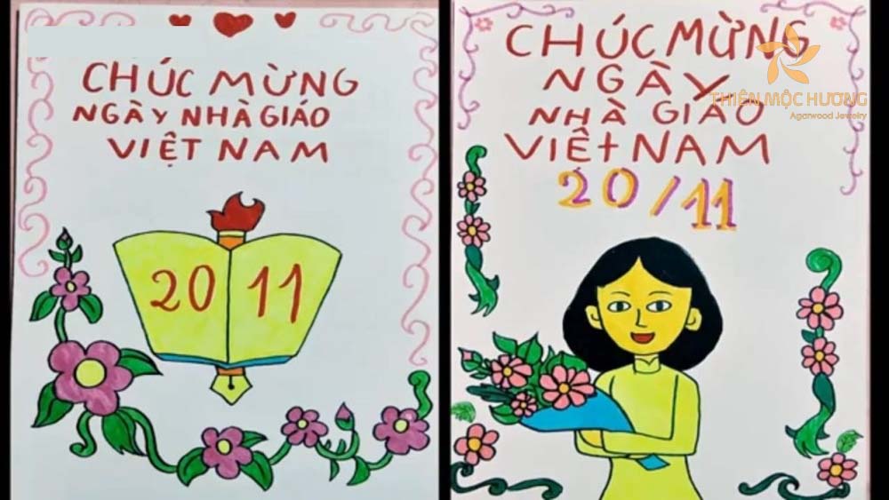 Thiệp chúc mừng 20 tháng 11 tặng cô giáo