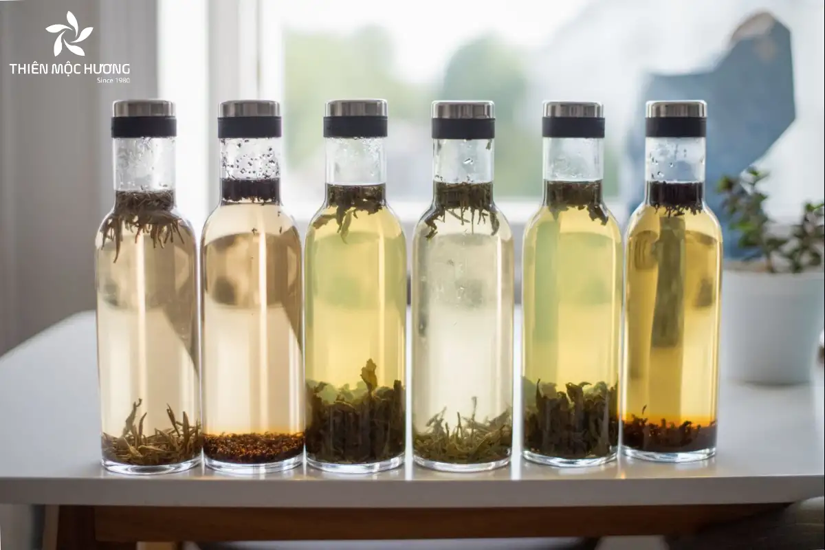 Người dùng chỉ cần cho 3 - 5g trà trầm hương vào 500ml nước lọc và ủ lạnh 4 - 8 tiếng để thu được hương vị thanh mát cùng dưỡng chất trọn vẹn