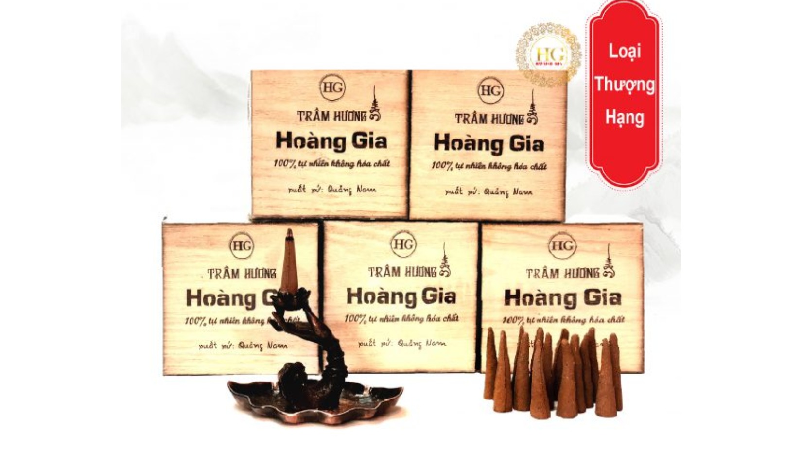 Trầm Hương Hoàng Gia là công ty chuyên sản xuất và cung cấp nhang trầm hương với phương châm "Vì lợi ích người tiêu dùng"