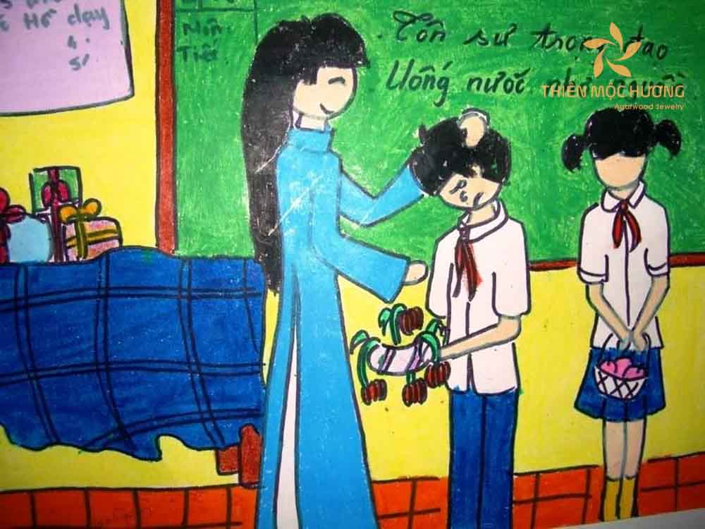 tranh-ve-20-11-2 Ý nghĩa vẽ tranh ngày 20 tháng 11 đối với học trò