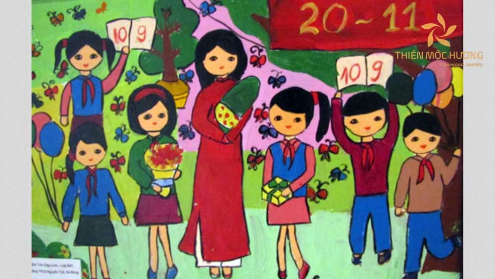 tranh-ve-20-11-32 Vẽ tranh ngày nhà giáo việt nam 20 tháng 11