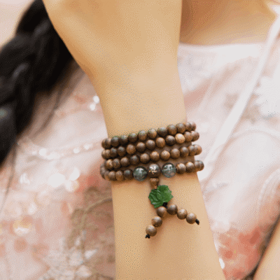 Alternative view of Vòng Trầm Hương 108 Hạt Sen Thạch Bích - Trầm Tốc Việt Nam