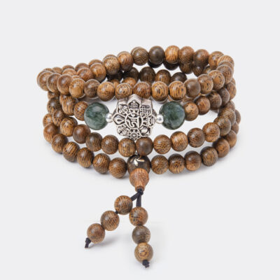 Vòng tay trầm hương 108 hạt Bát Bảo - Trầm Tốc - Mênh Mộc