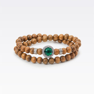 Vòng tay Trầm Hương Minh Nguyệt Trầm Agarmoon - Mệnh Mộc