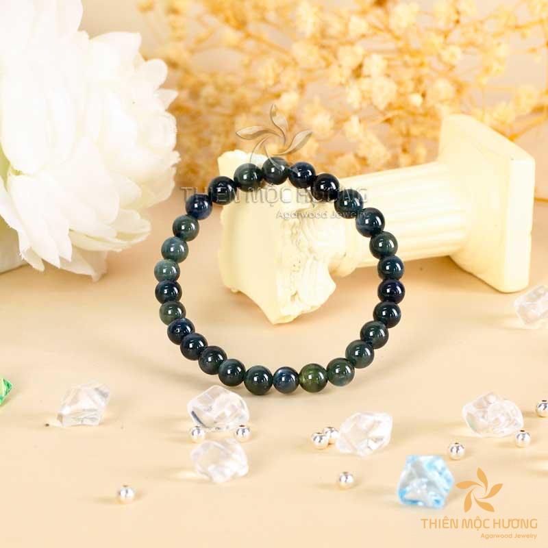 Vòng tay đá saphhire xanh cho mệnh Trường Lưu Thủy