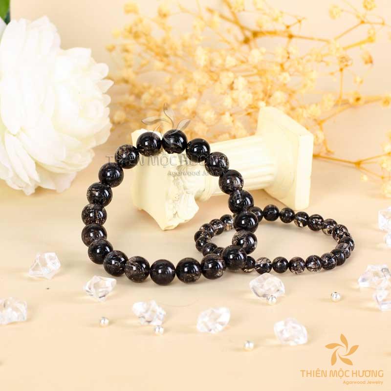 Vòng tay đá thạch anh tóc đen