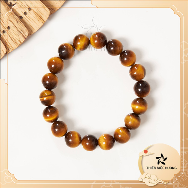 Vòng đeo tay nam phong thủy đá mắt hổ