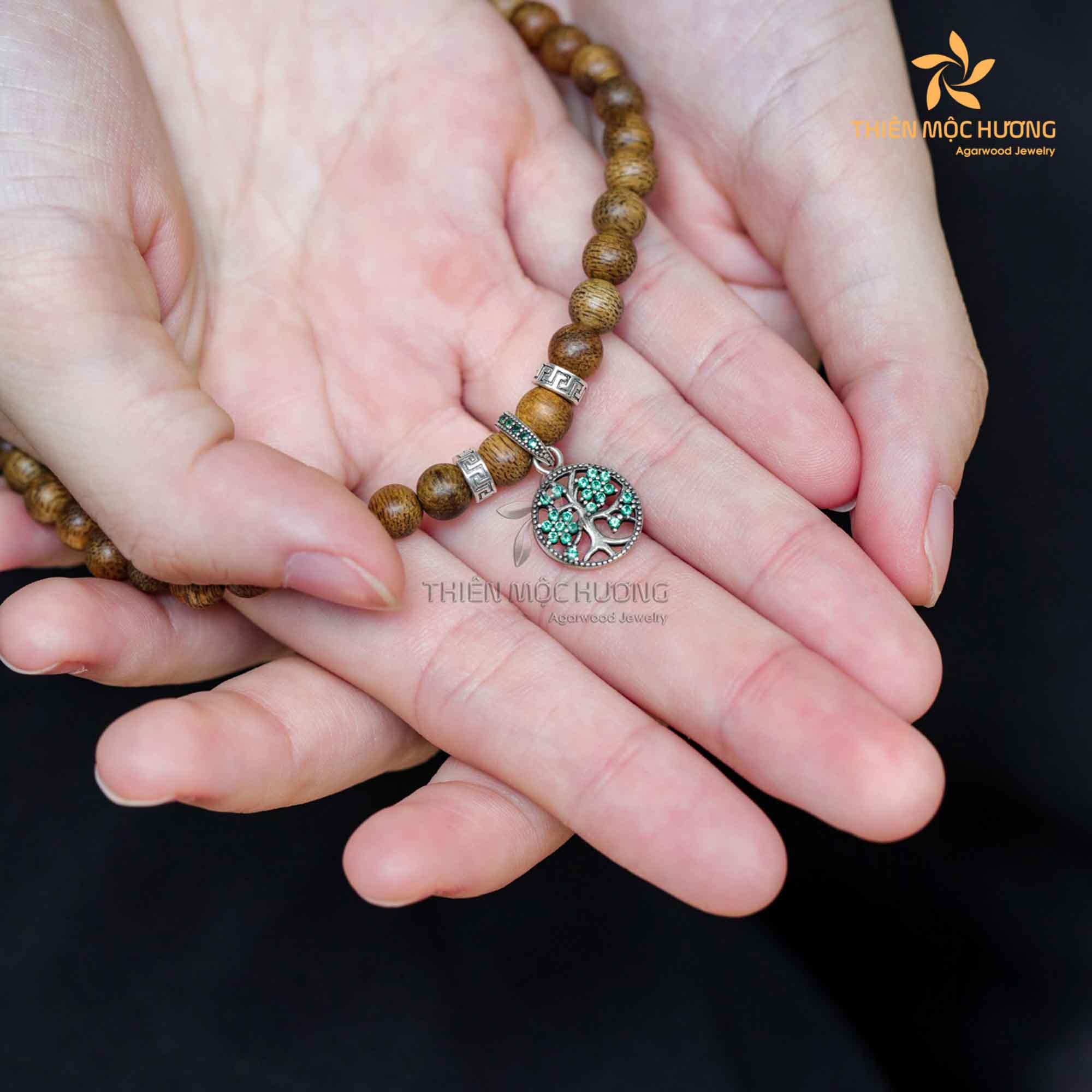 Vòng trầm hương Phúc Gia An Thiên Mộc Hương
