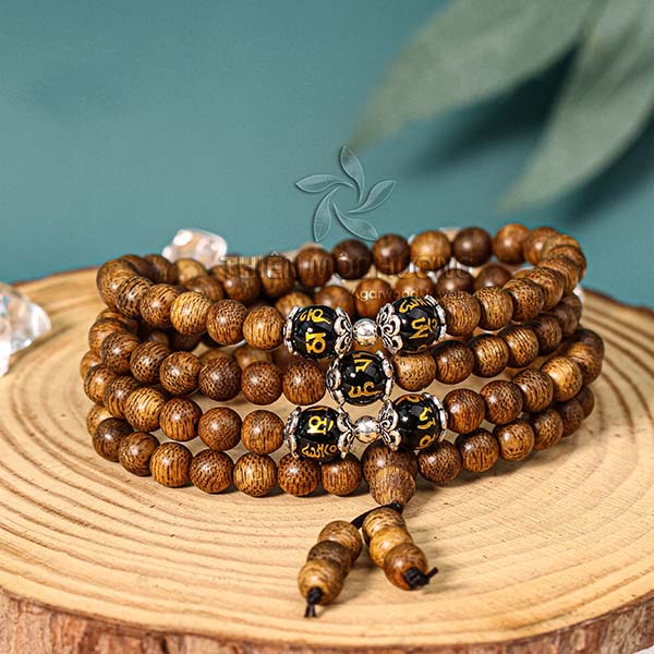 Vòng tay trầm hương đại minh ngũ ngọc