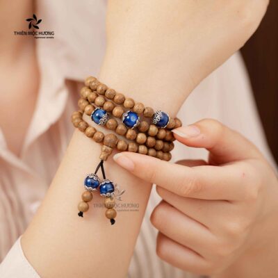Alternative view of Vòng tay trầm hương 108 hạt Ngọc Bảo - Trầm Tốc - Mệnh Thủy