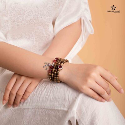 Vòng tay gỗ trầm hương 108 hạt Nguyện Ước - Trầm Tốc Việt Nam