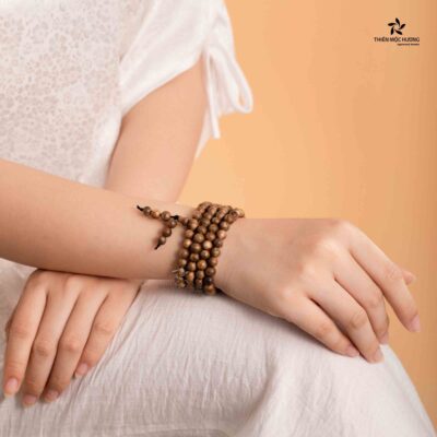 Vòng Trầm Hương 108 Hạt Đơn - Trầm Tốc Việt Nam