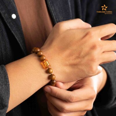Vòng Tay gỗ Trầm Hương tây tạng