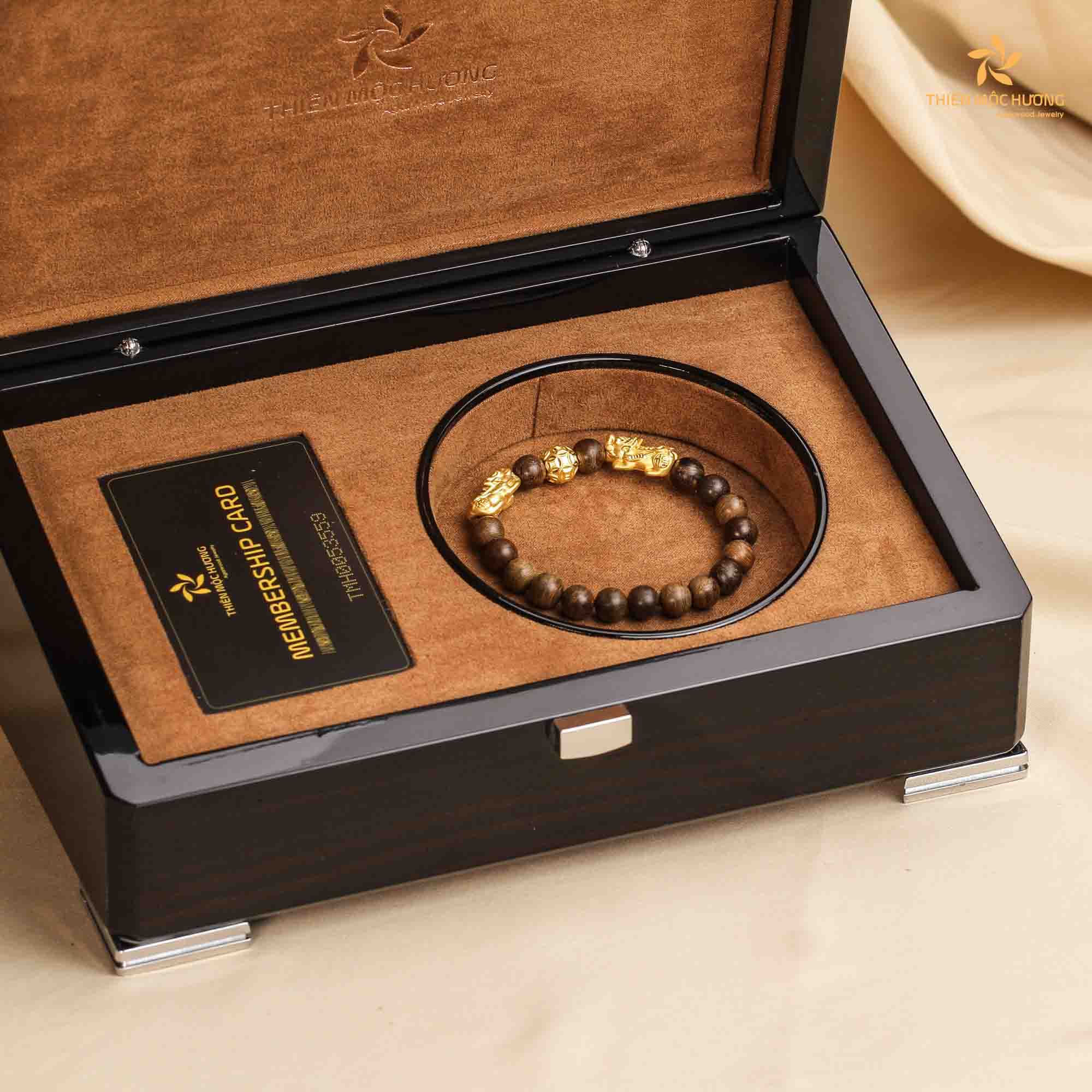 Vòng Tay Trầm Hương Song Hưu Tựu Lộc Philippines
